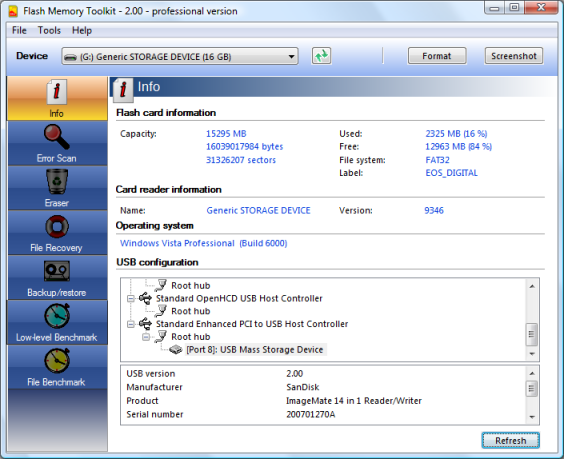 Flash memory toolkit pro v2 00 works on win7 upgrade to win10